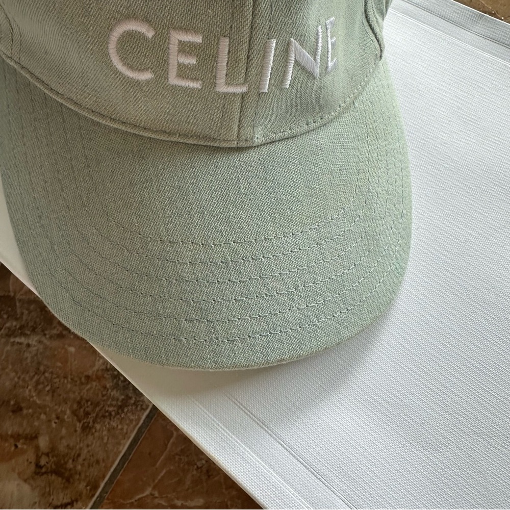 Celine light denim baseball Cap - Picture 5 of 11